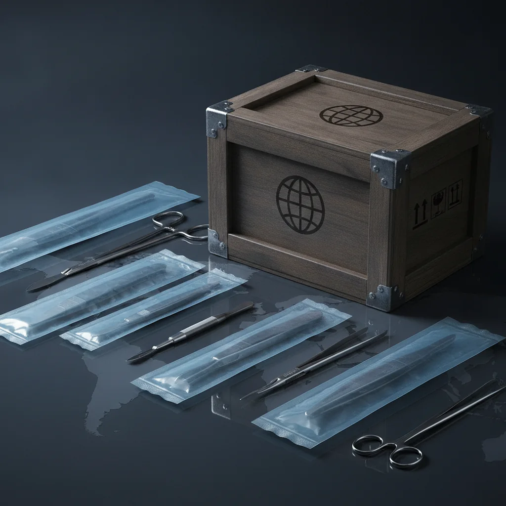 Surgical Star instruments packed for export from Sialkot to Riyadh